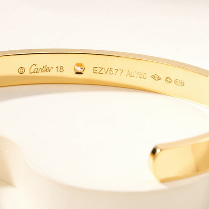 [CharmAmor]LOVE BRACELET 6.1MM 1 DIAMOND OPEN CUFF