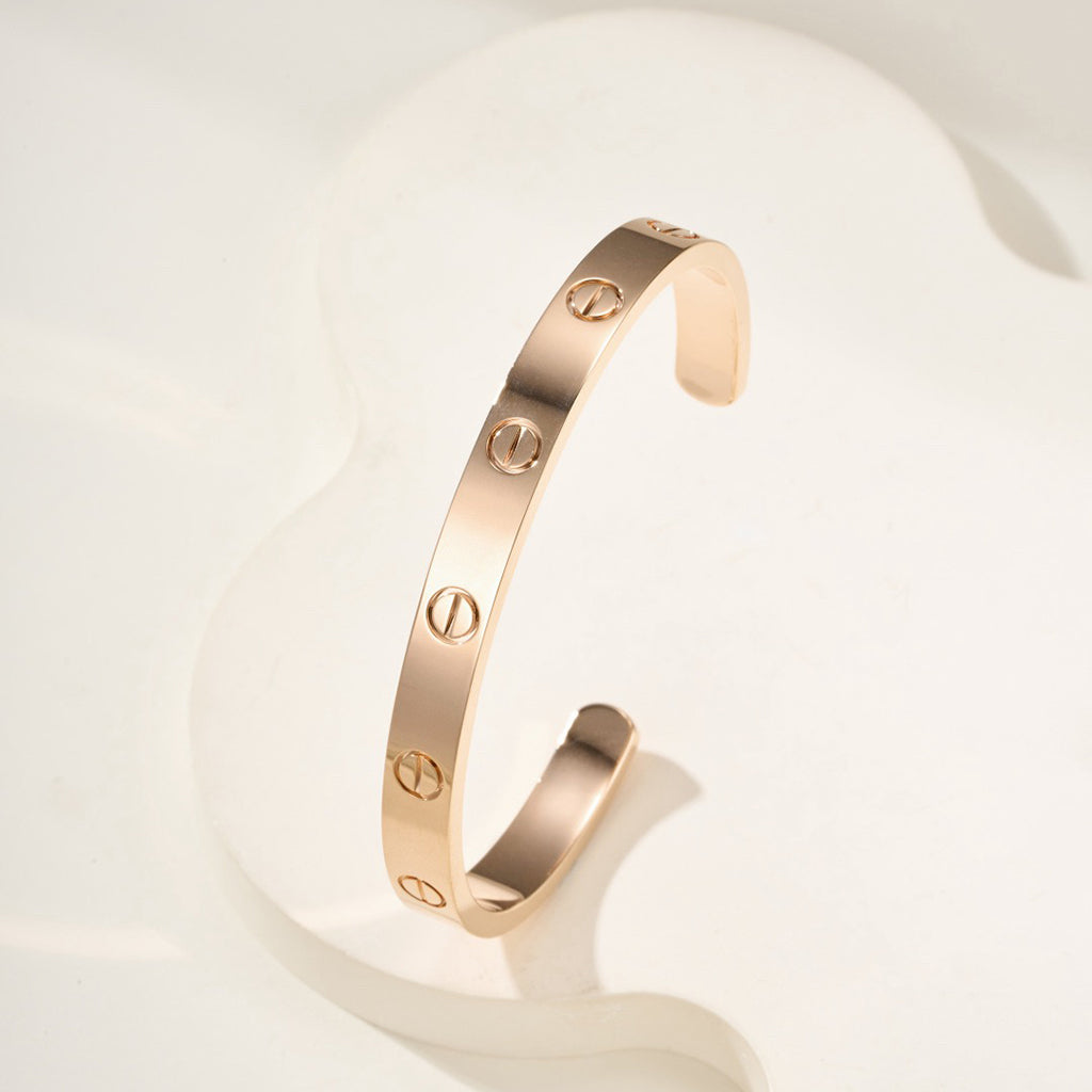 [CharmAmor]LOVE BRACELET 6.1MM OPEN CUFF