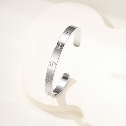 [CharmAmor]LOVE BRACELET 6.1MM OPEN CUFF