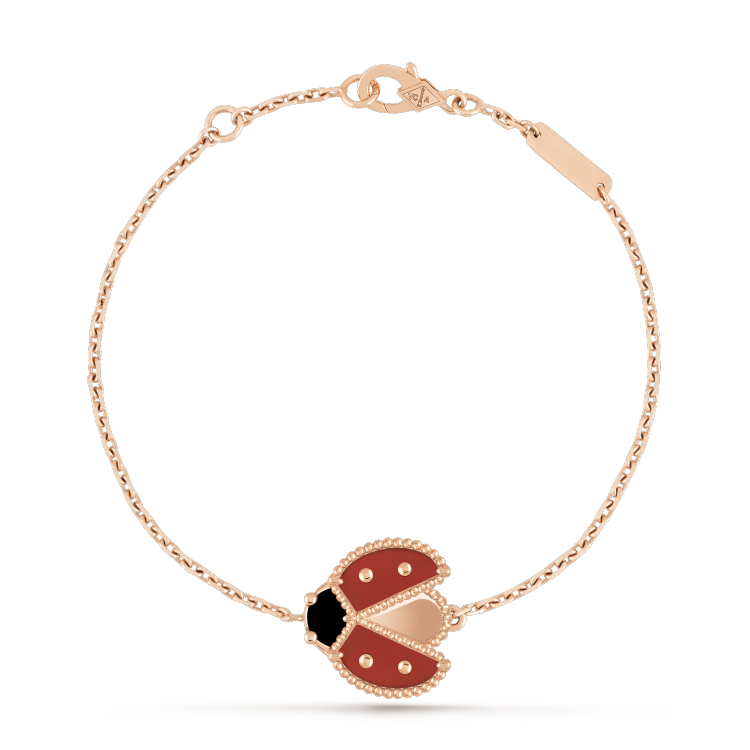 [CharmAmor]LUCKY SPRING 1 MOTIF PINK GOLD BRACELET