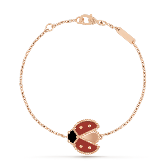 [CharmAmor]LUCKY SPRING 1 MOTIF PINK GOLD BRACELET
