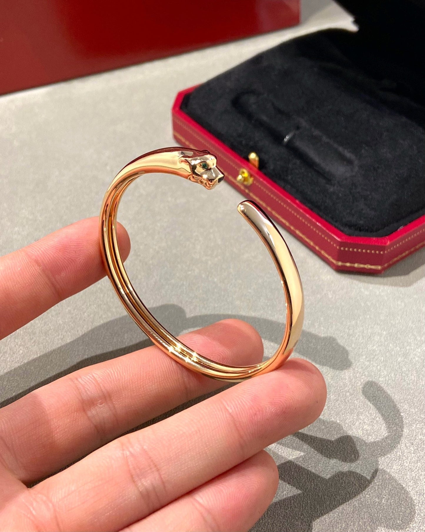 [CharmAmor]PANTHERE OPEN BRACELET