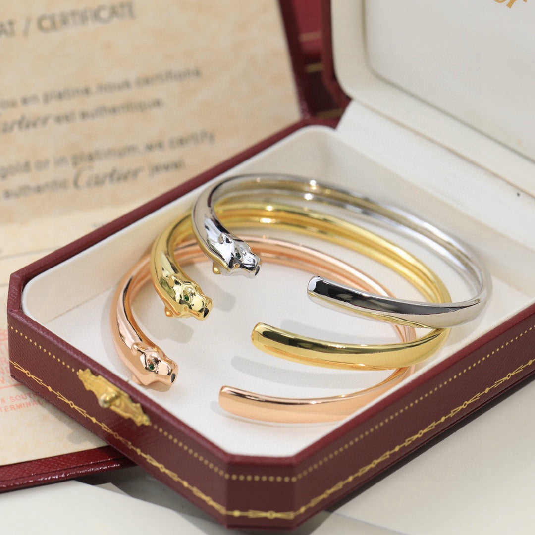 [CharmAmor]PANTHERE OPEN BRACELET