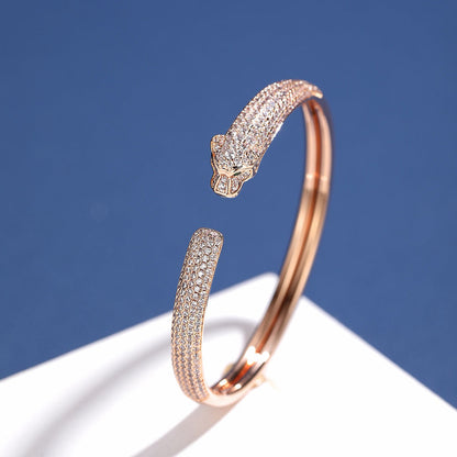 [CharmAmor]PANTHERE FULL DIAMOND OPEN BRACELET