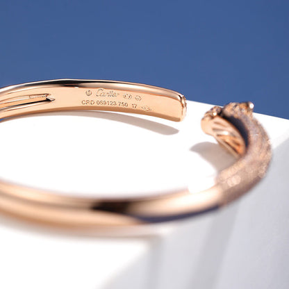 [CharmAmor]PANTHERE FULL DIAMOND OPEN BRACELET