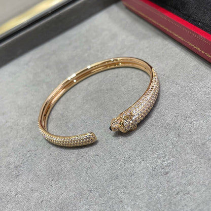 [CharmAmor]PANTHERE FULL DIAMOND OPEN BRACELET