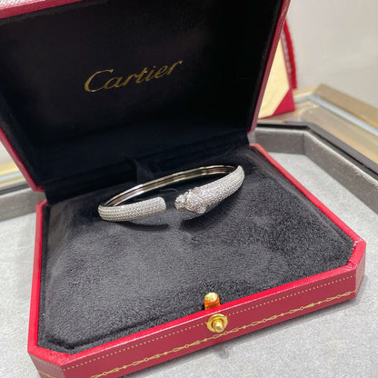 [CharmAmor]PANTHERE FULL DIAMOND OPEN BRACELET