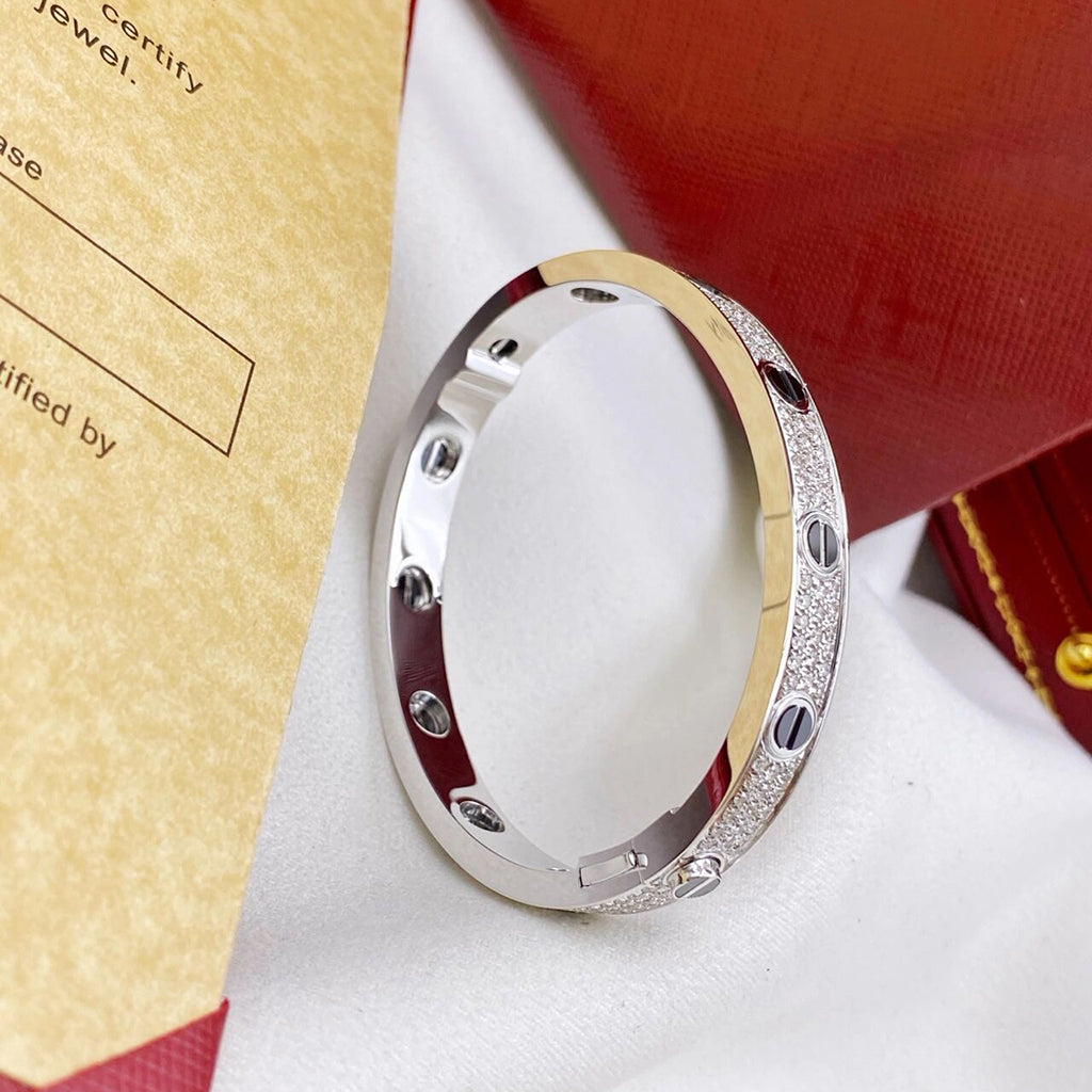[CharmAmor]LOVE BRACELET 6.1MM DIAMOND-PAVED CERAMIC