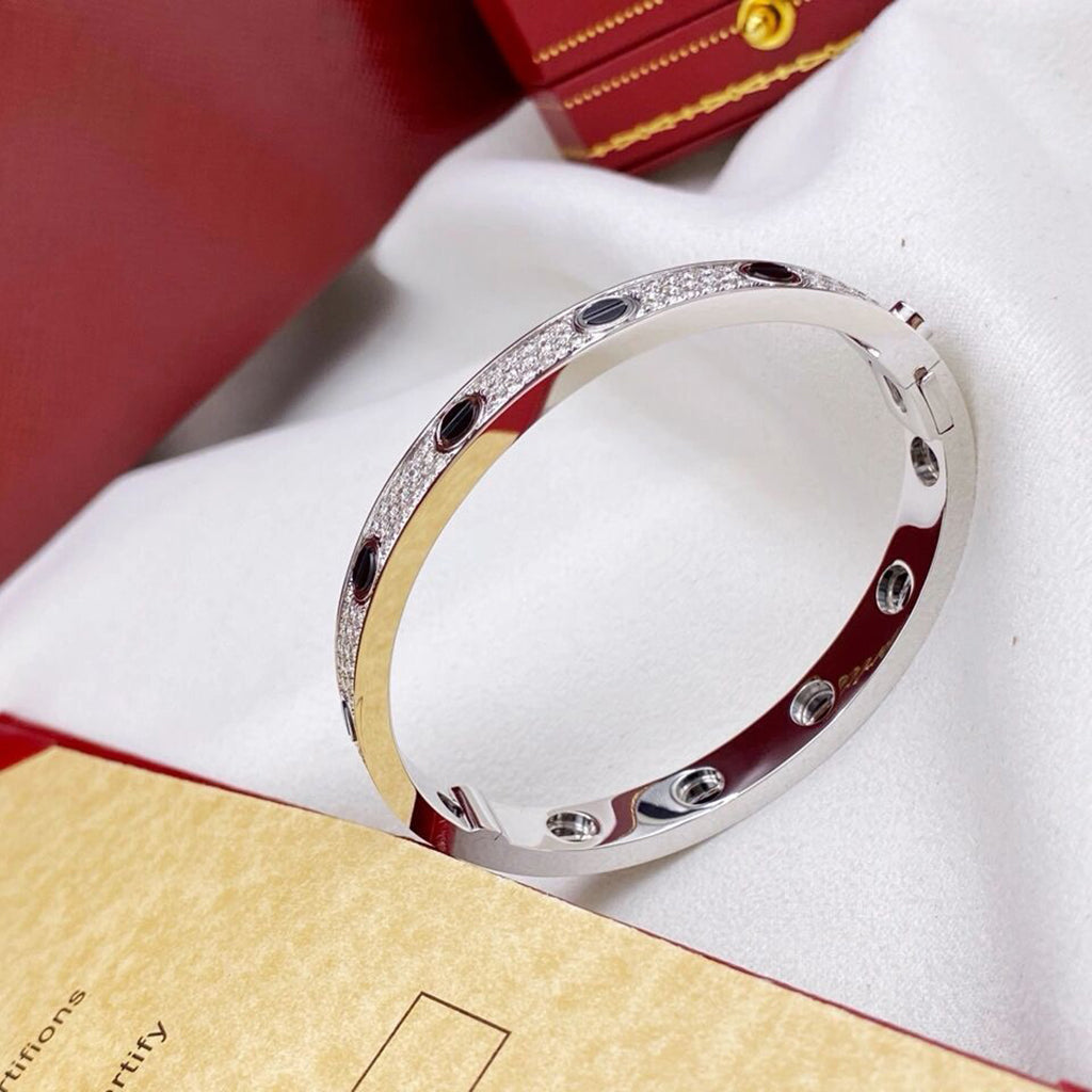 [CharmAmor]LOVE BRACELET 6.1MM DIAMOND-PAVED CERAMIC