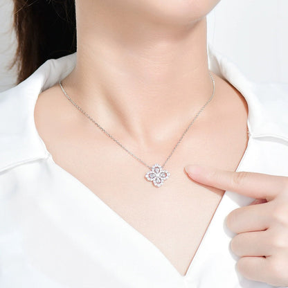 [CharmAmor]LOOP NECKLACE FULL MOTIF DIAMOND 16MM MULTIPLE COLORS