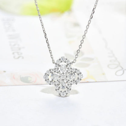 [CharmAmor]LOOP NECKLACE FULL MOTIF DIAMOND 16MM MULTIPLE COLORS