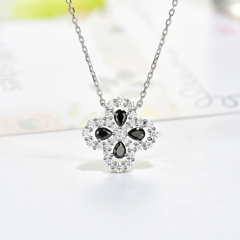 [CharmAmor]LOOP NECKLACE FULL MOTIF DIAMOND 16MM MULTIPLE COLORS