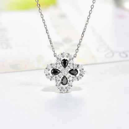 [CharmAmor]LOOP NECKLACE FULL MOTIF DIAMOND 16MM MULTIPLE COLORS
