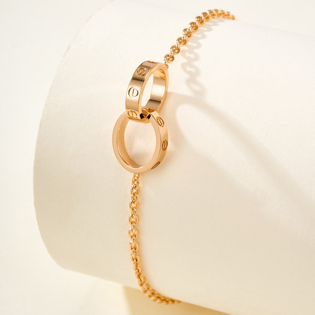 [CharmAmor]LOVE BRACELET DOUBLE RING