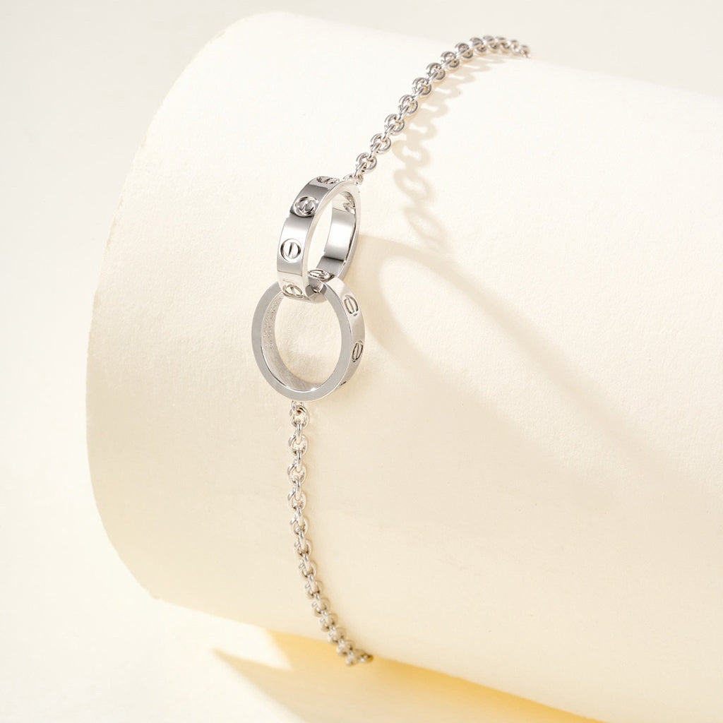 [CharmAmor]LOVE BRACELET DOUBLE RING