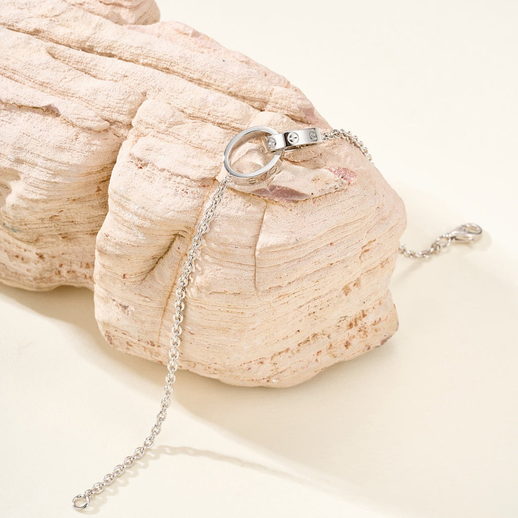 [CharmAmor]LOVE BRACELET DOUBLE RING