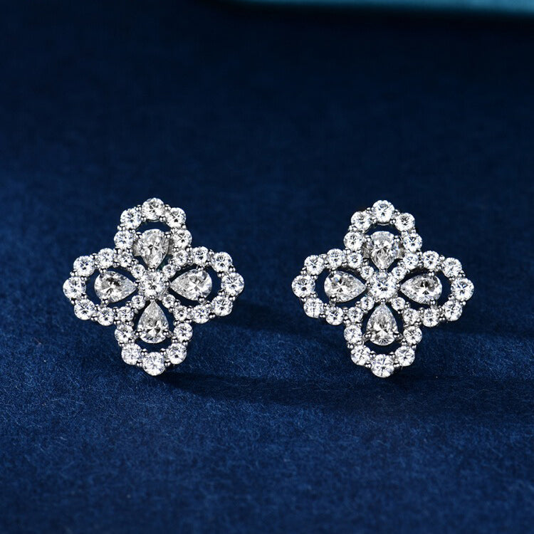 [CharmAmor]LOOP EARRINGS FULL MOTIF DIAMOND 16MM