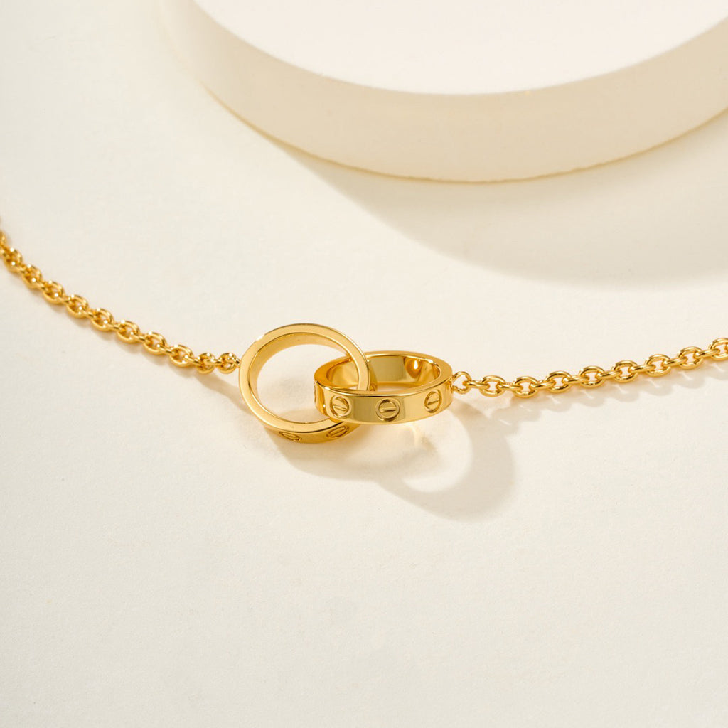 [CharmAmor]LOVE BRACELET DOUBLE RING