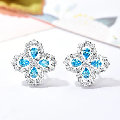 [CharmAmor]LOOP EARRINGS FULL MOTIF DIAMOND 16MM
