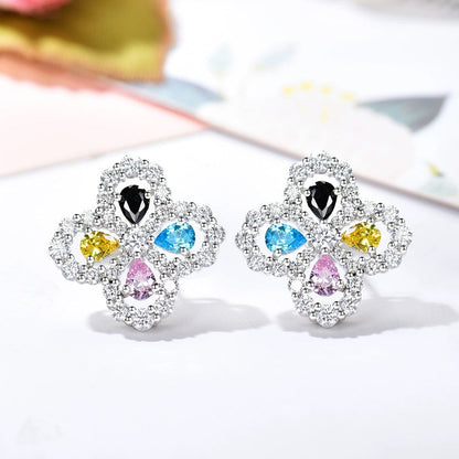 [CharmAmor]LOOP EARRINGS FULL MOTIF DIAMOND 16MM