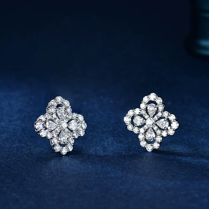[CharmAmor]LOOP EARRINGS FULL MOTIF DIAMOND 16MM