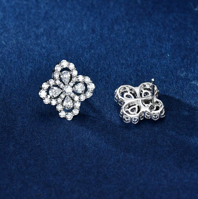 [CharmAmor]LOOP EARRINGS FULL MOTIF DIAMOND 16MM