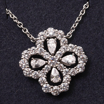 [CharmAmor]LOOP NECKLACE FULL MOTIF DIAMOND 16MM MULTIPLE COLORS