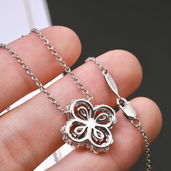 [CharmAmor]LOOP NECKLACE FULL MOTIF DIAMOND 16MM MULTIPLE COLORS