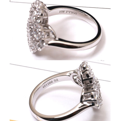 [CharmAmor]LOOP RING FULL MOTIF DIAMOND 16MM SILVE