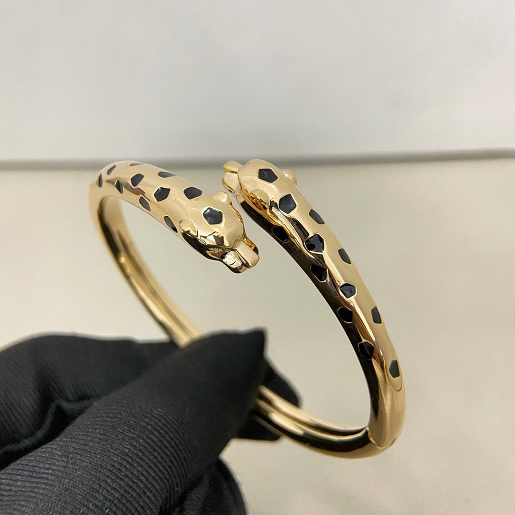 [CharmAmor]PANTHERE DOUBLE HEADED OPEN BRACELET