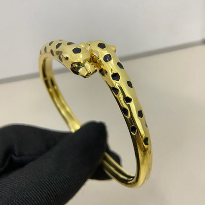 [CharmAmor]PANTHERE DOUBLE HEADED OPEN BRACELET