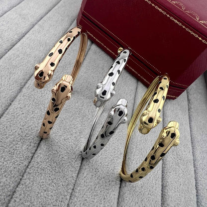 [CharmAmor]PANTHERE DOUBLE HEADED OPEN BRACELET