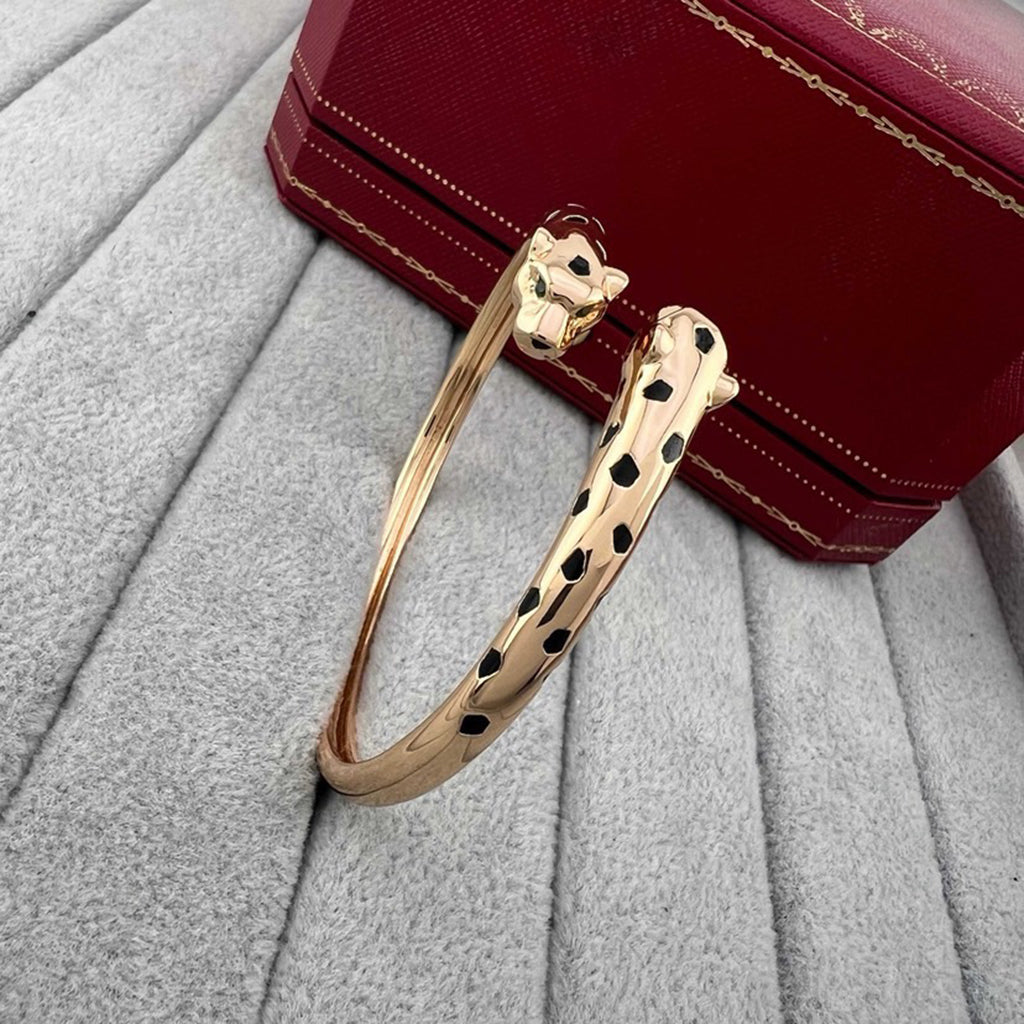 [CharmAmor]PANTHERE DOUBLE HEADED OPEN BRACELET