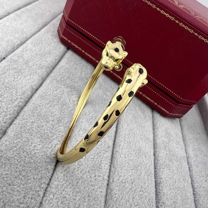 [CharmAmor]PANTHERE DOUBLE HEADED OPEN BRACELET