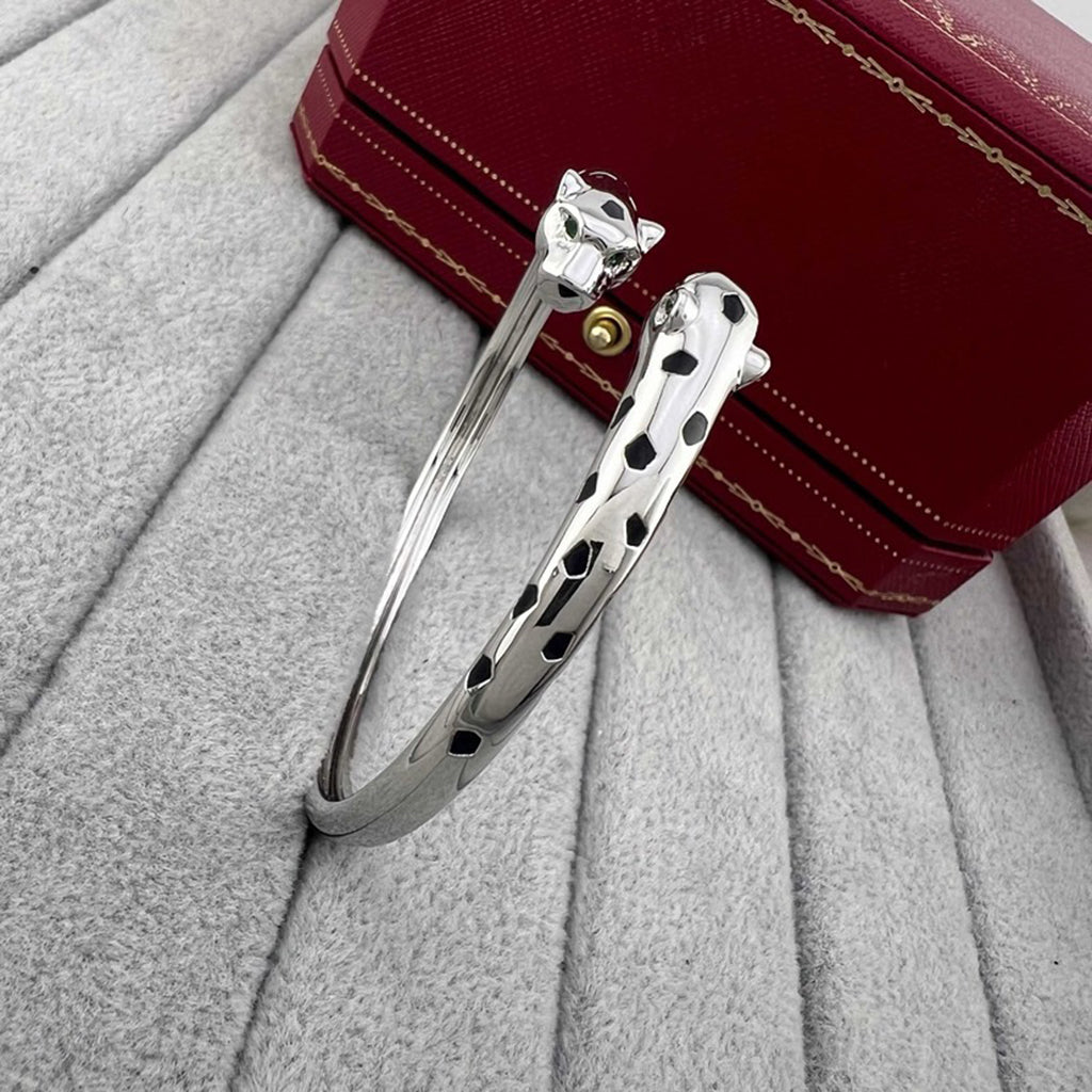 [CharmAmor]PANTHERE DOUBLE HEADED OPEN BRACELET