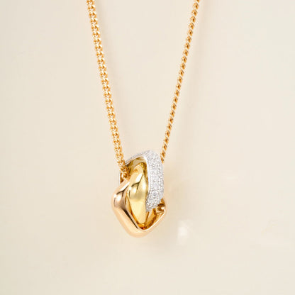 [CharmAmor]TRINITY CUSHION NECKLACE COLLECTION