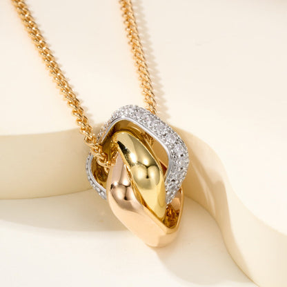 [CharmAmor]TRINITY CUSHION NECKLACE COLLECTION