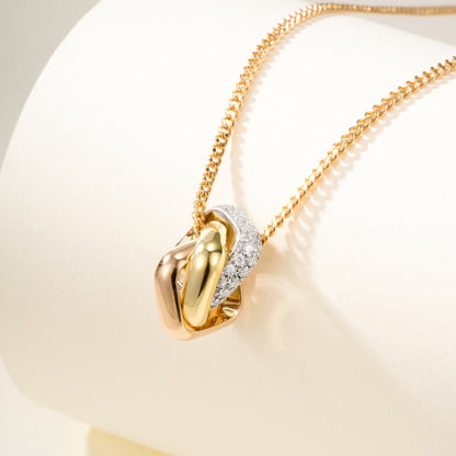 [CharmAmor]TRINITY CUSHION NECKLACE COLLECTION
