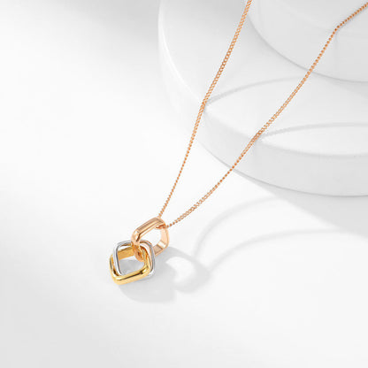 [CharmAmor]TRINITY CUSHION NECKLACE COLLECTION
