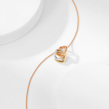 [CharmAmor]TRINITY CUSHION NECKLACE COLLECTION