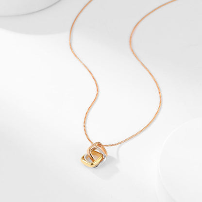 [CharmAmor]TRINITY CUSHION NECKLACE COLLECTION