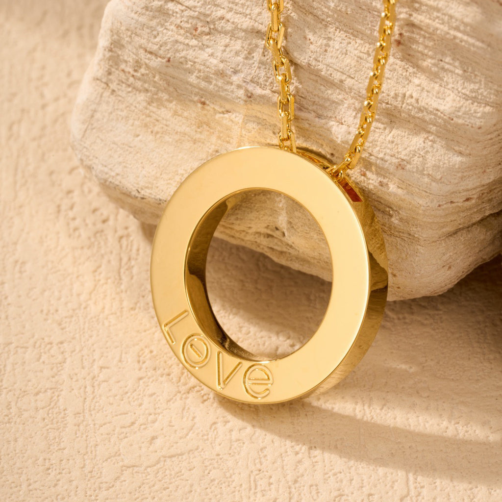 [CharmAmor]LOVE NECKLACE 16MM  FULL DIAMOND