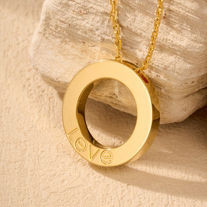 [CharmAmor]LOVE NECKLACE 16MM  FULL DIAMOND