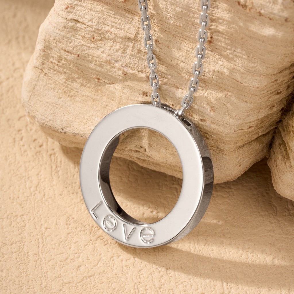 [CharmAmor]LOVE NECKLACE 16MM  FULL DIAMOND