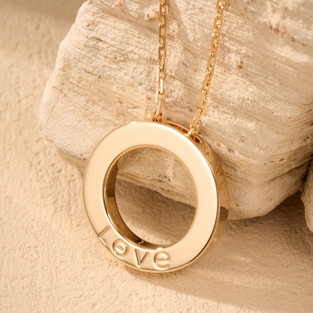[CharmAmor]LOVE NECKLACE 16MM  FULL DIAMOND