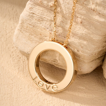 [CharmAmor]LOVE NECKLACE 16MM  FULL DIAMOND