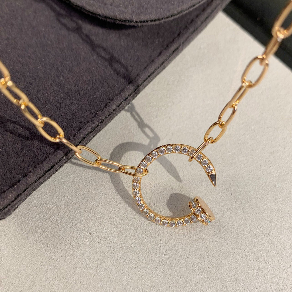[CharmAmor]JUSTE NECKLACE FULL DIAMONDS