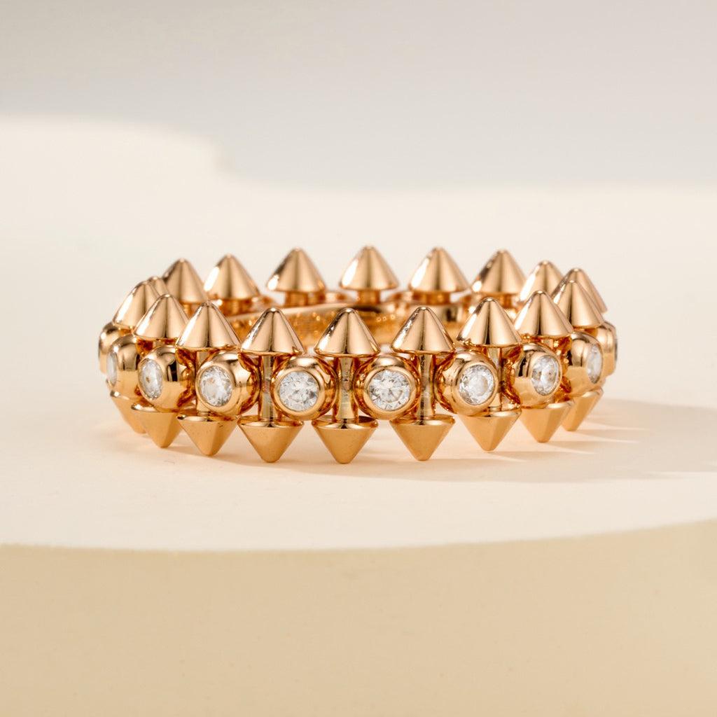 [CharmAmor]CLASH 6.8MM DIAMOND MEDIUM RING