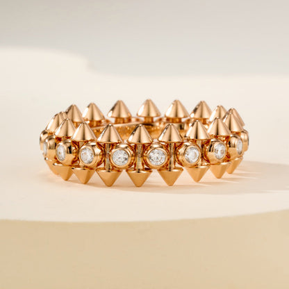 [CharmAmor]CLASH 6.8MM DIAMOND MEDIUM RING