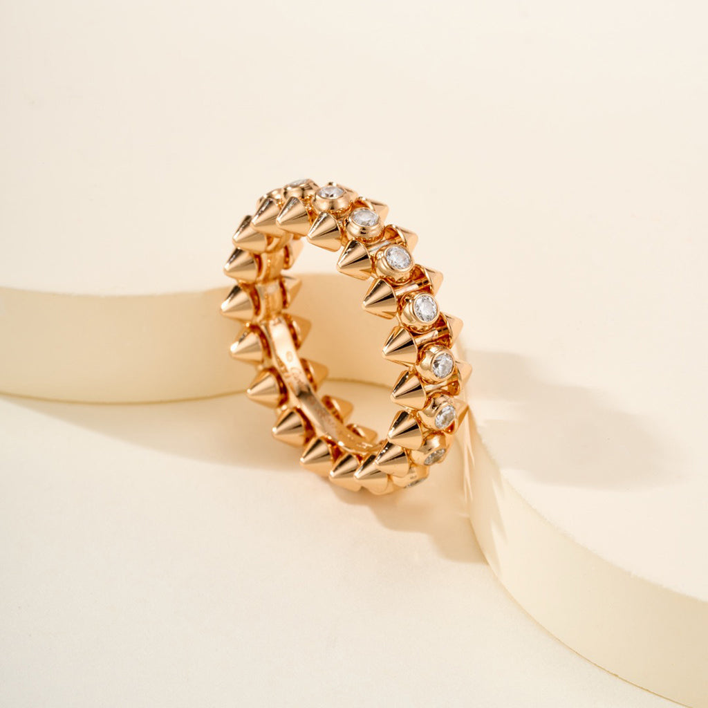 [CharmAmor]CLASH 6.8MM DIAMOND MEDIUM RING
